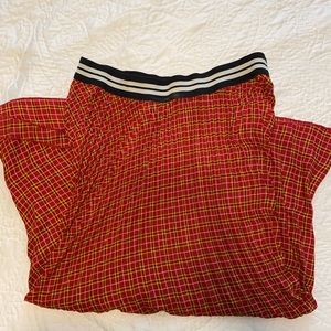 Checker a line skirt